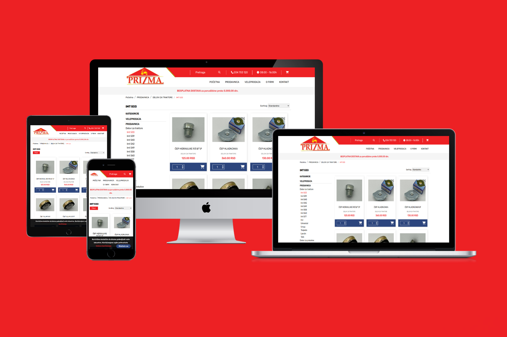 WebShop Prizma